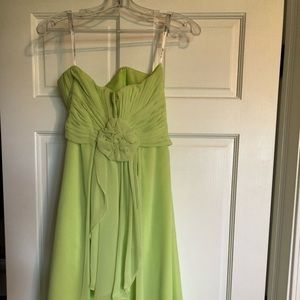 Green cocktail dress